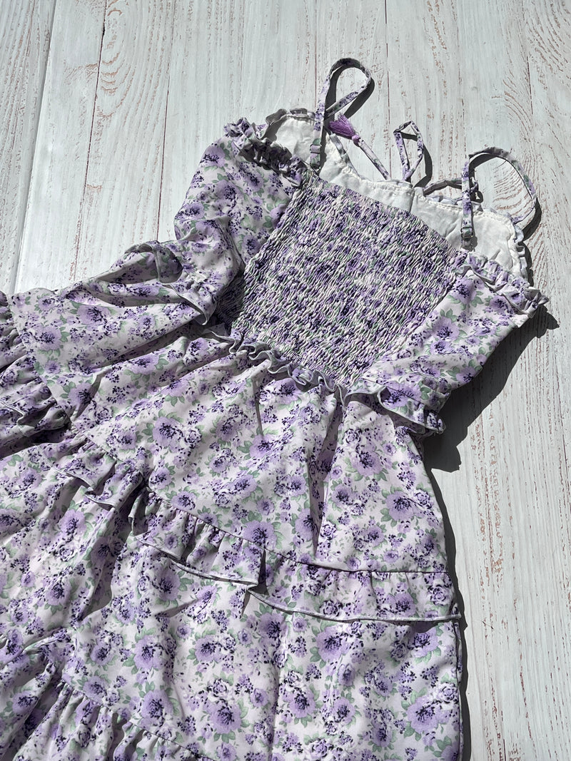 Girls Dress | Flower Chiffon - Lavender | Flowers by Zoe