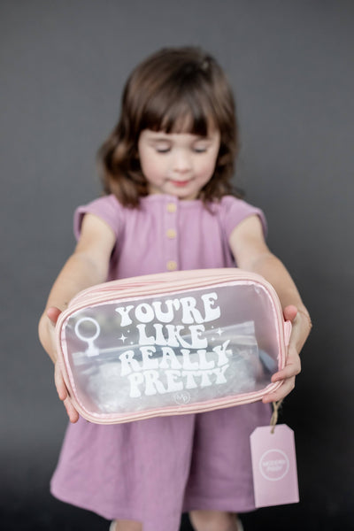 Cosmetic Bag | You're Like Really Pretty - Small | Modern Piggy