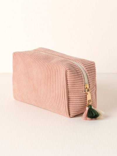 Cosmetic Bag | Roux Boxy Zip Pouch | Shiraleah
