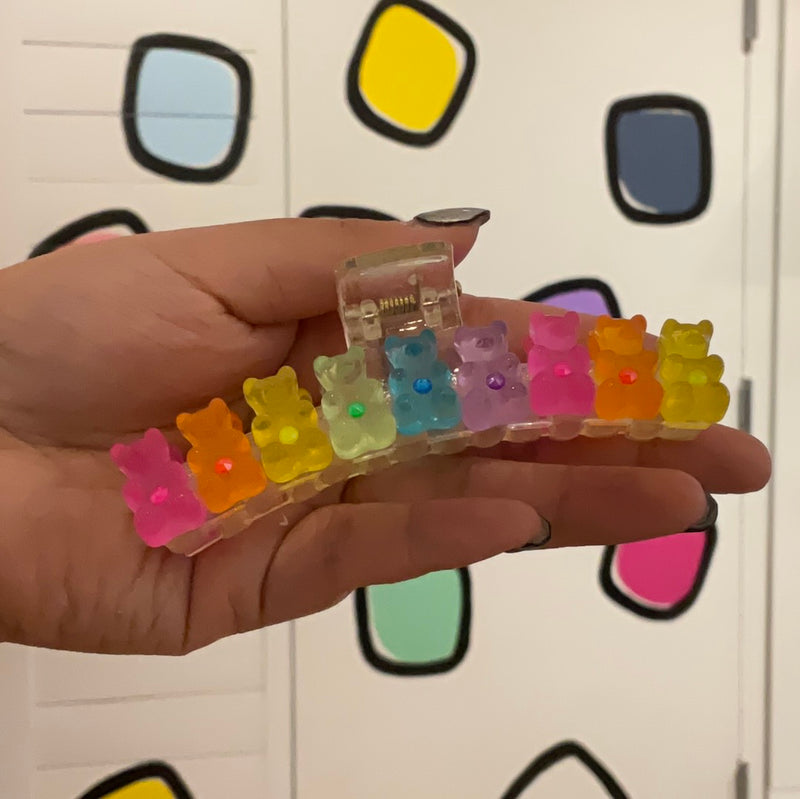 Claw Clip | Gummy Bear- Bright Rainbow | Bari Lynn Accessories