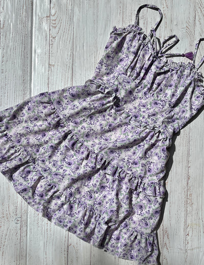 Girls Dress | Flower Chiffon - Lavender | Flowers by Zoe