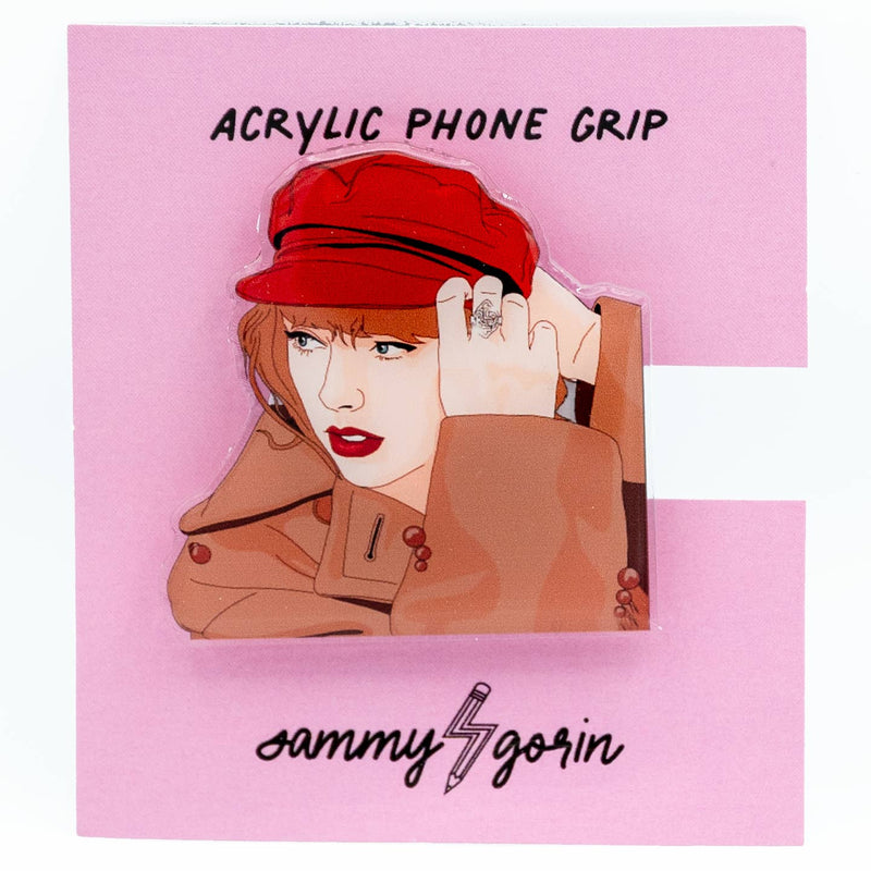 Phone Accessory | Taylor Swift Red Acrylic Phone Accessory | Sammy Gorin