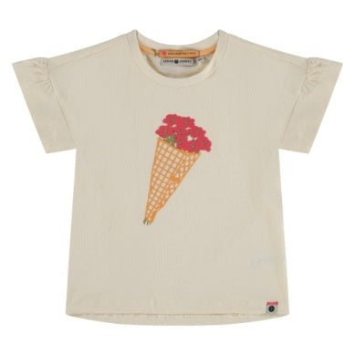 Girls Tops | T-Shirt: Flower Cone | BABYFACE