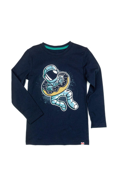 100% Cotton Long Sleeve Tee | Outer Space Navy Blue | Appaman - The Ridge Kids