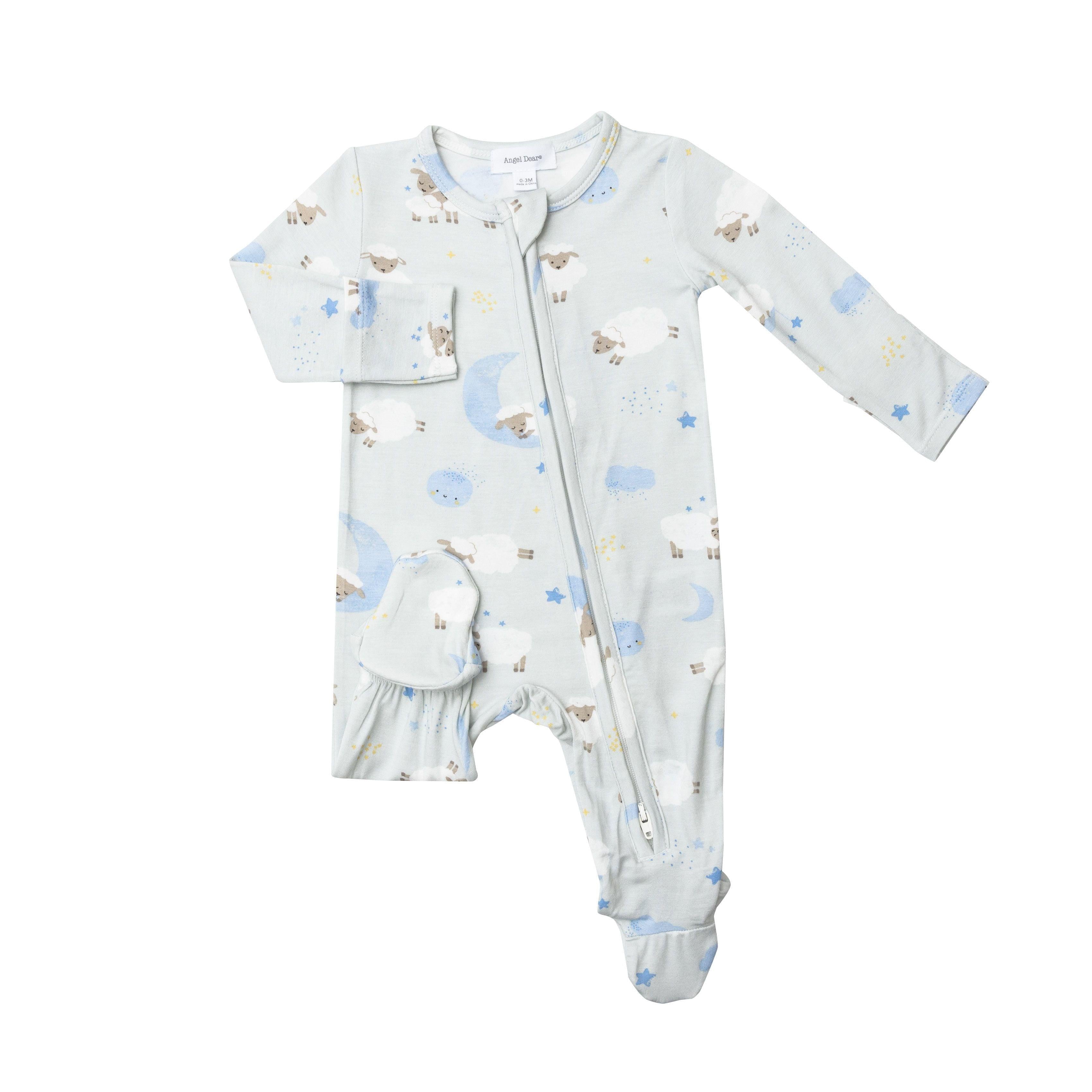 Angel dear outlets ferns footed sleeper pajamas newborn