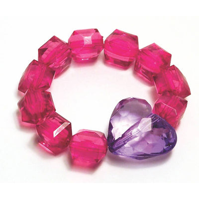 Bracelet | Rock Candy : Heart- assorted | Bottleblond Jewels