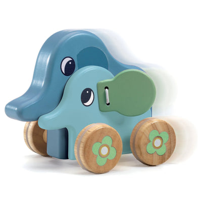 Baby Musical Push Toy | PitiSing Elephant | Djeco - The Ridge Kids