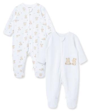 Baby Footed Onesie Fluffy Bears Little Me – The Ridge Kids