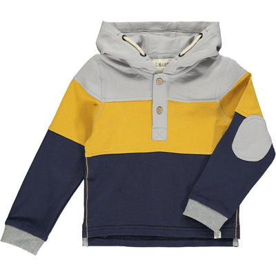 Hooded Cotton Rugby Top | Greenwood | Me and Henry - The Ridge Kids