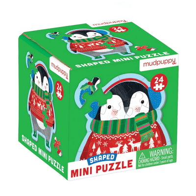 Puzzle | Shaped Mini Puzzle- Penguin | Mudpuppy - The Ridge Kids