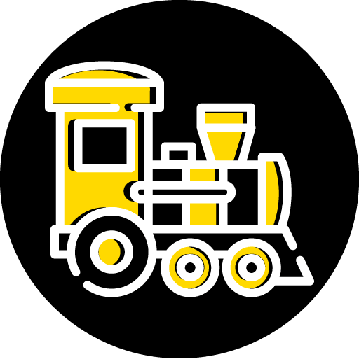 Bright Color Train Letters – The Ridge Kids
