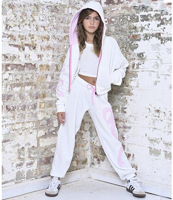 Tween Bottoms | Dylan Joggers - Coquette Bow Seersucker | Katie J NYC