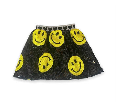 Girls Skirt |Don’t Worry Be Happy Sequin Skirt | Lola and The Boys