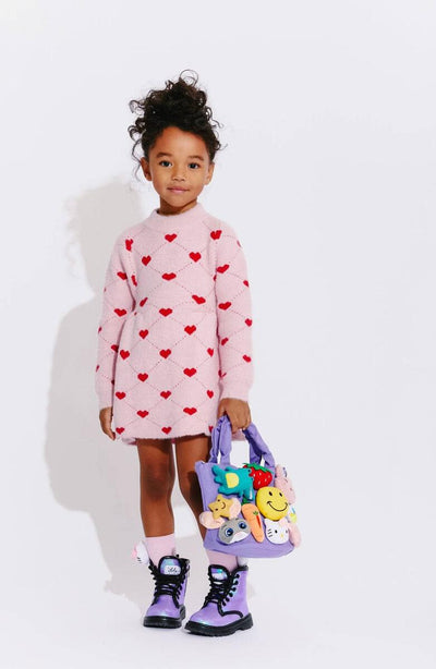 Girls Dresses | Sweetheart Sweater Dress | Lola and The Boys