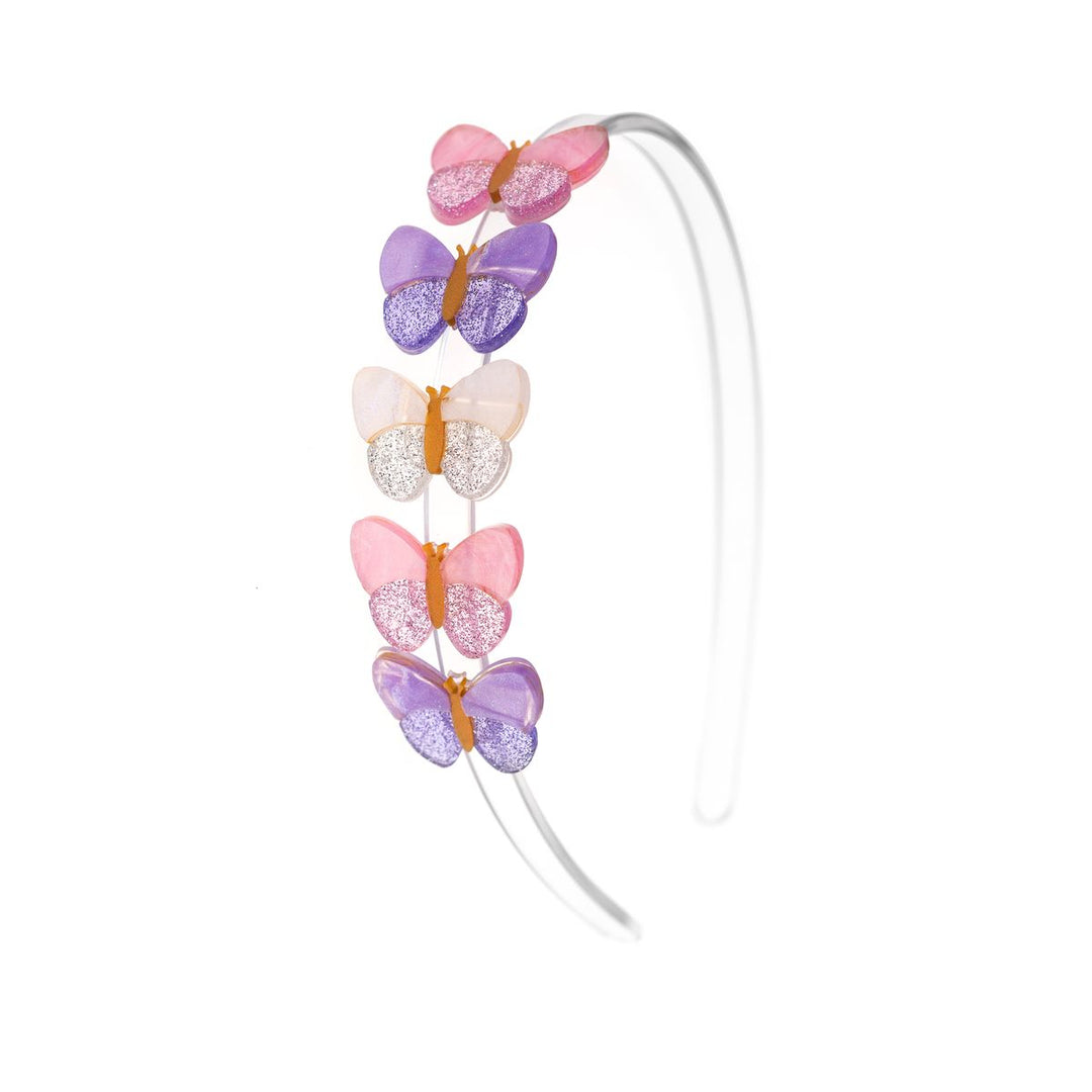 Headband | Shimmer Butterflies- Lilac Shades | Lilies and Roses NY