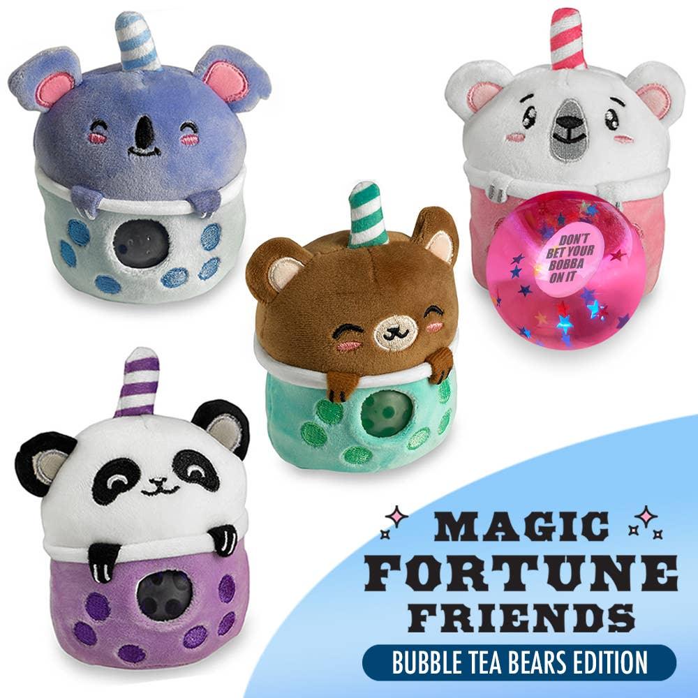 magic fortune friends, a plush bear on top of a squish bottom that when you sqeeze it, your fortune will be revealed. 