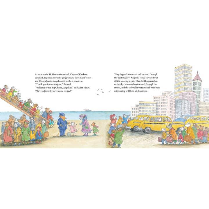 These pages detail part of Angelina's journey into the city to the ballet