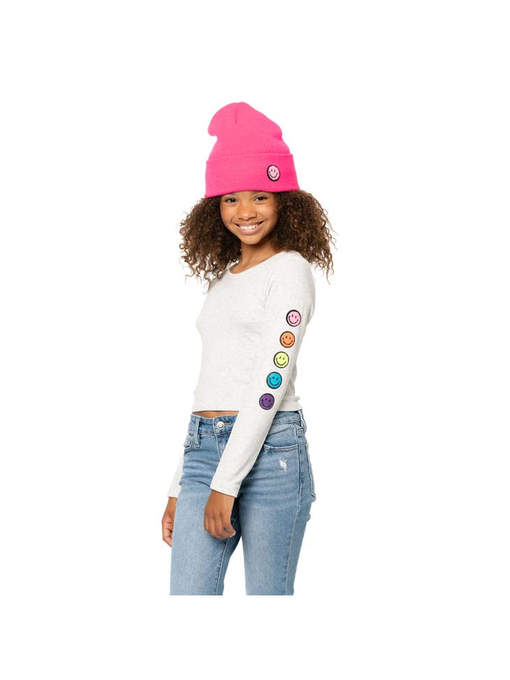 Tween Tops | Long Sleeve with Patches | Malibu Sugar