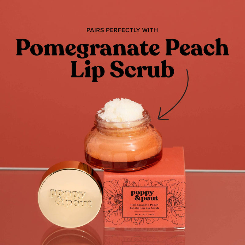 Lip Balm | Pomegranate Peach Lip Balm | Poppy & Pout