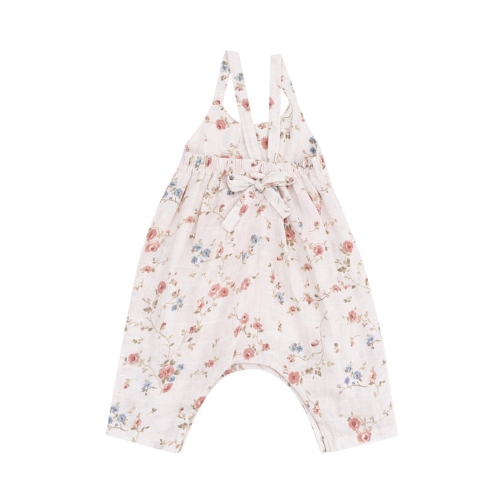 Baby Girl Jumpsuits and Rompers | Tie Back- Climbing Roses | Angel Dear