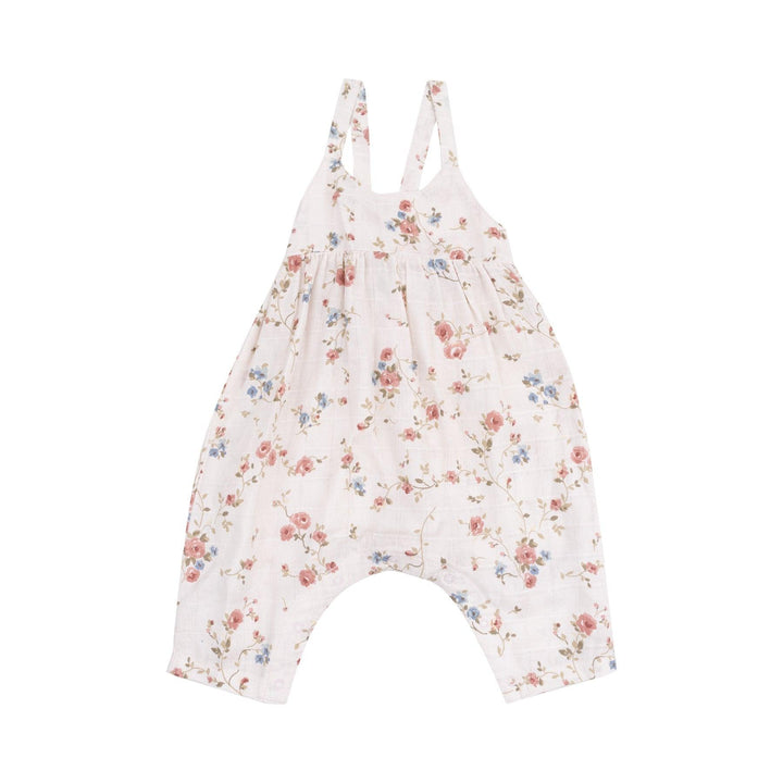 Baby Girl Jumpsuits and Rompers | Tie Back- Climbing Roses | Angel Dear