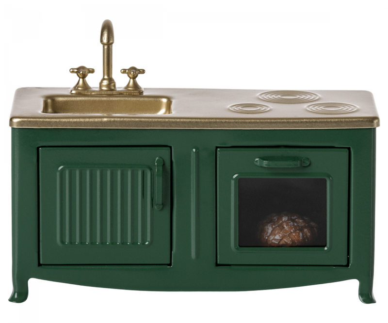 Heirloom Toy | Mouse Kitchen- Green | Maileg