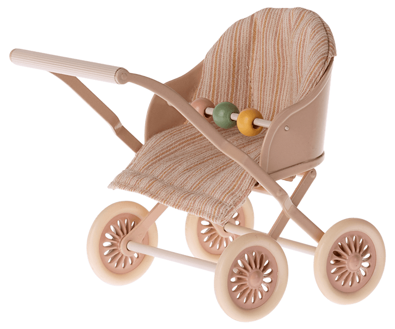 pink stroller for baby mice 