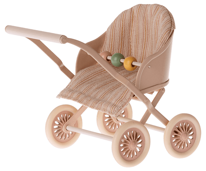 pink stroller for baby mice 