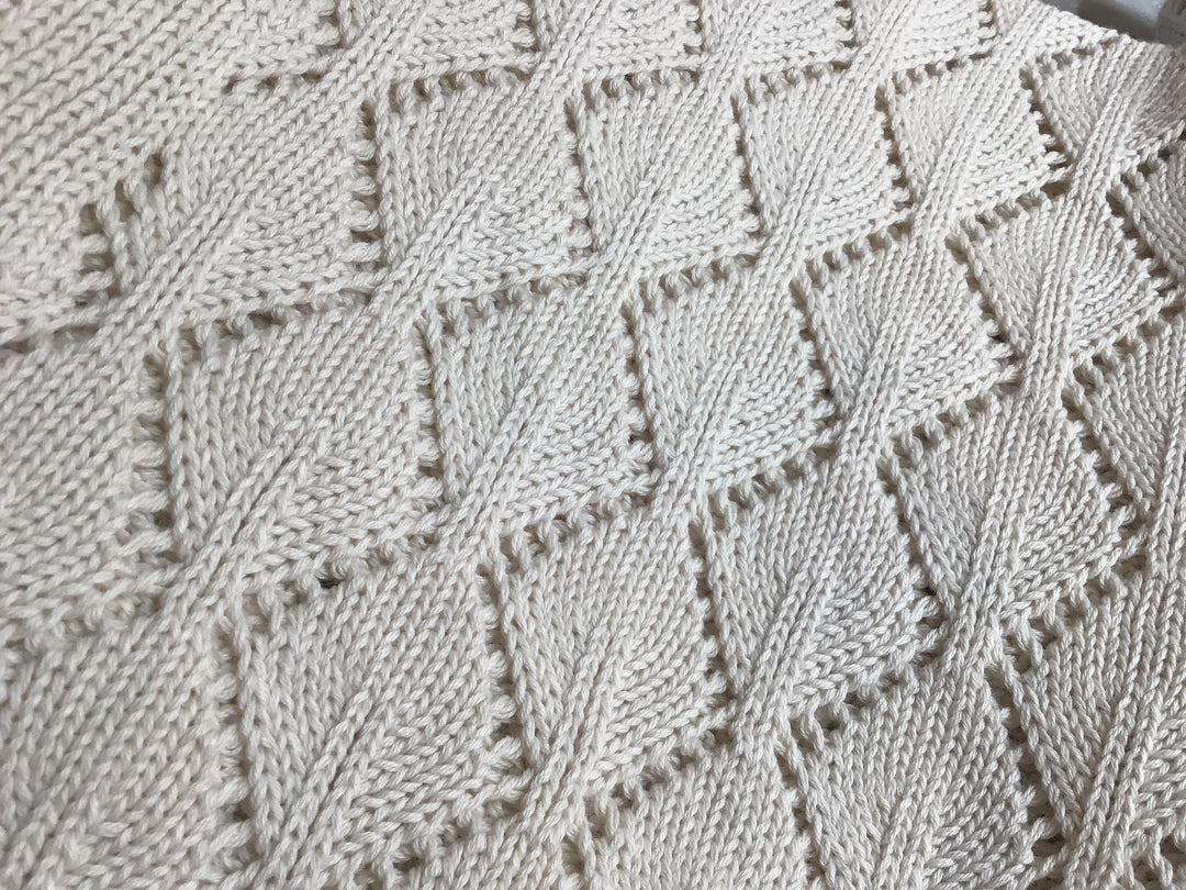 Baby Unisex Blanket | Knit Blanket - Cream | Li and Me