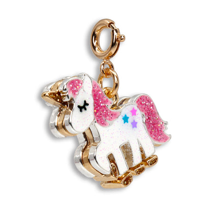 Charms | Gold Glitter Unicorn Charm | Charm It!