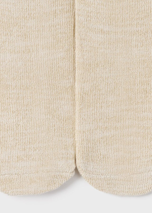 Hat | Lurex Tights- Beige | Mayoral