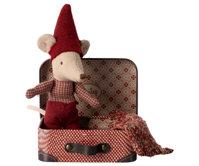 this picture shows everything the mouse comes with: blanket, mouse and suitcase. 