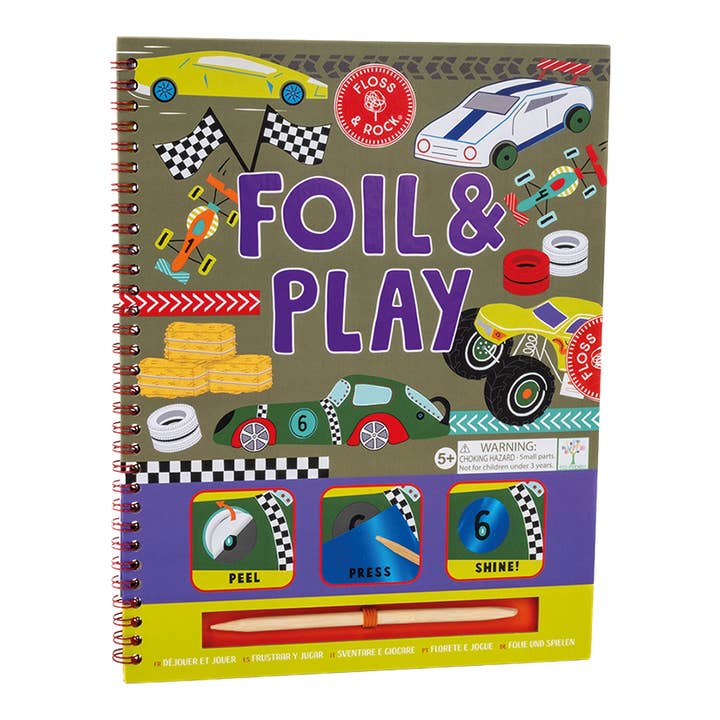 foil and play craft kit with a cars theme