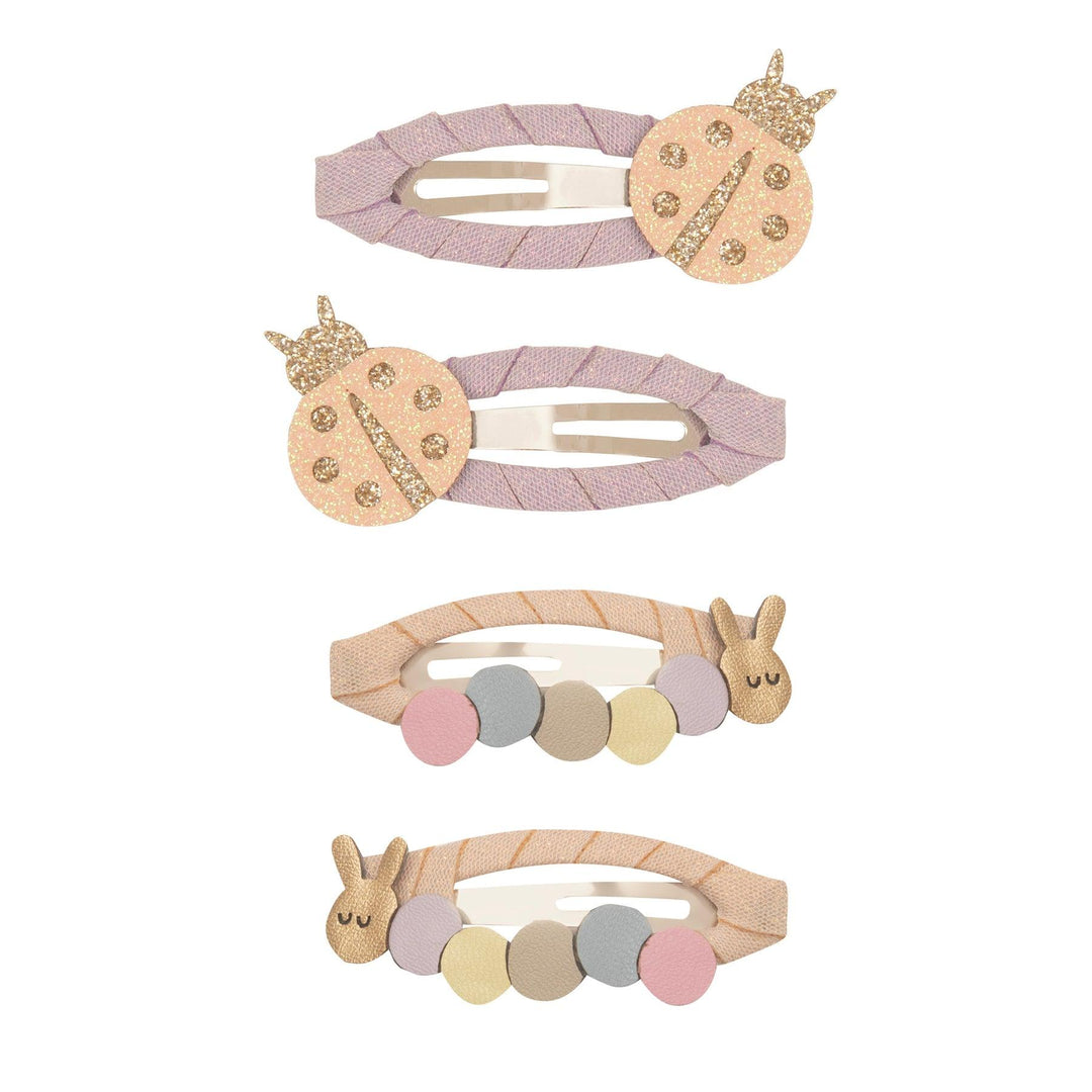 snap clip set: lady bugs  on one set and caterpillars on the other set. 