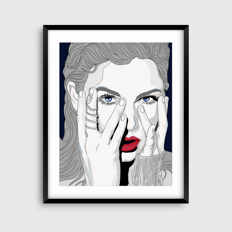 Tween Decor |Taylor Swift Reputation Fine Art Print | Sammy Gorin