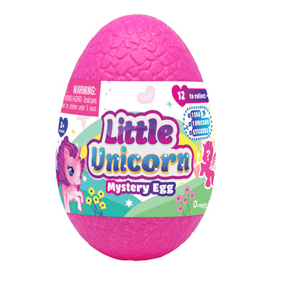 pink egg that holds a mystery unicorn inside. 