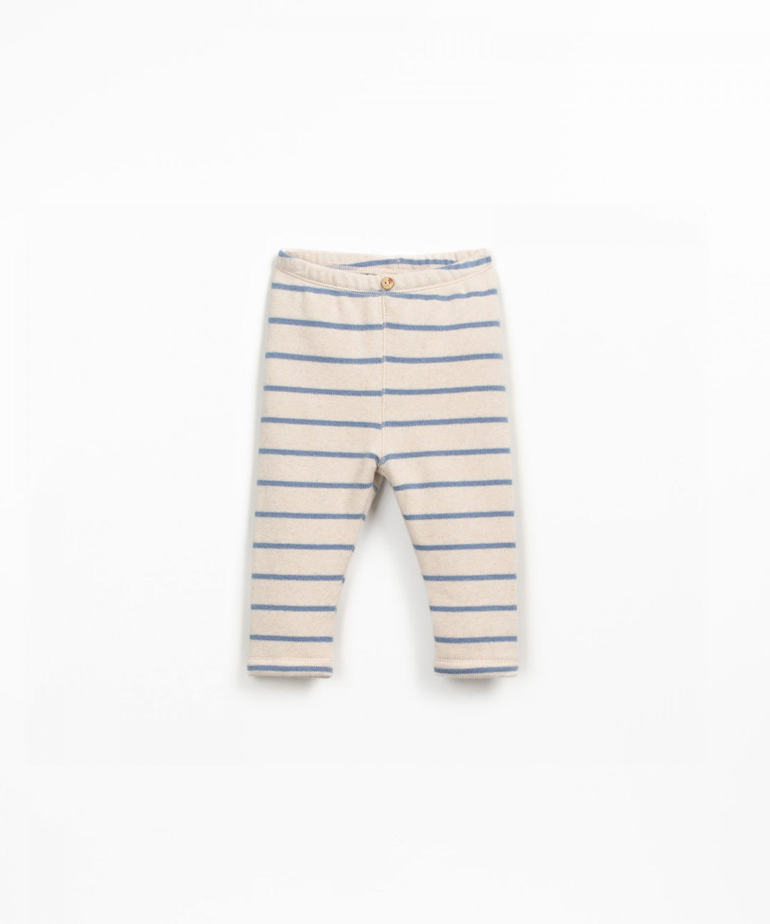 Striped baby leggings on a white background