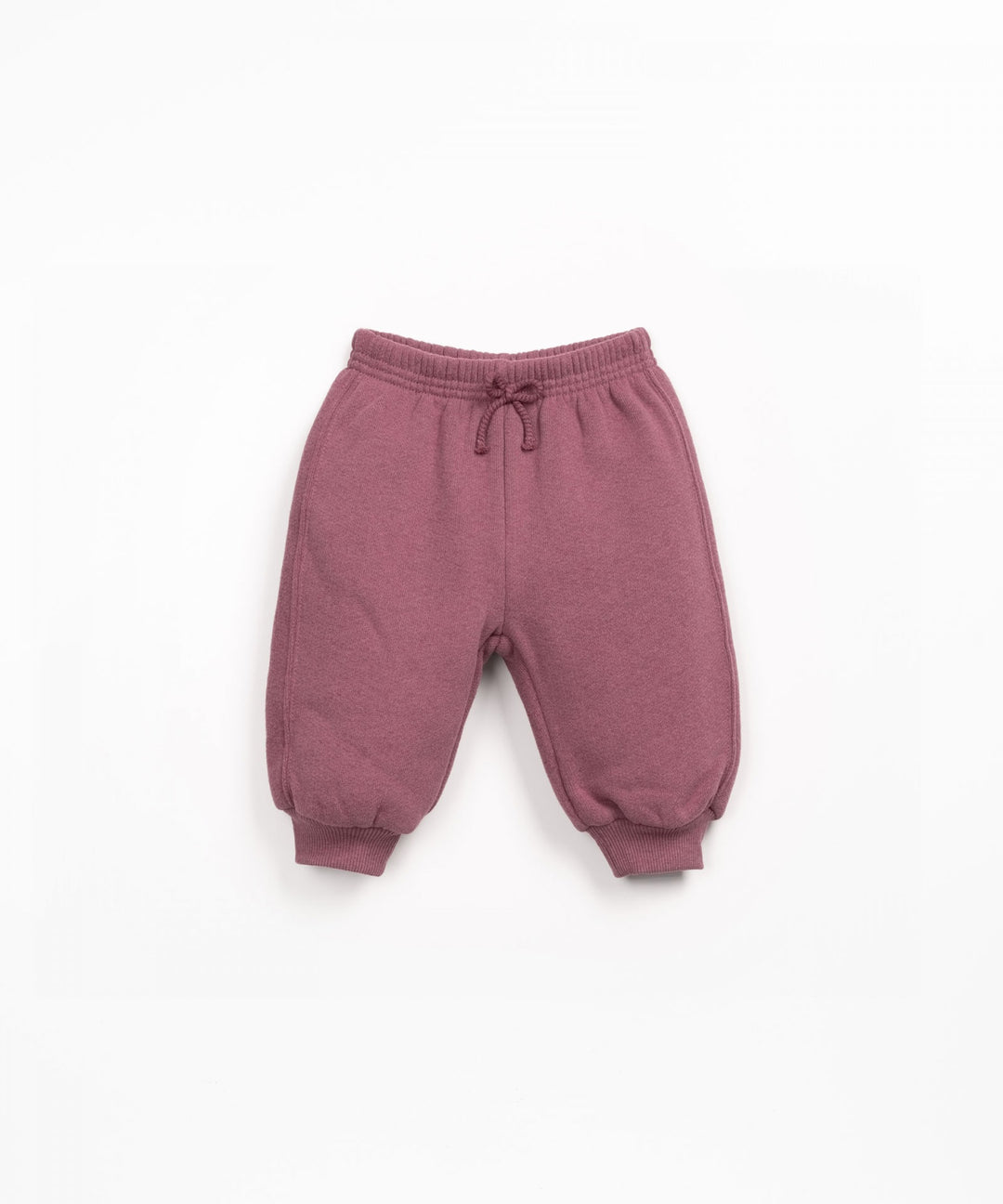 burgundy  baby pants on a white background