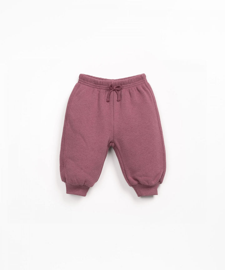 burgundy  baby pants on a white background