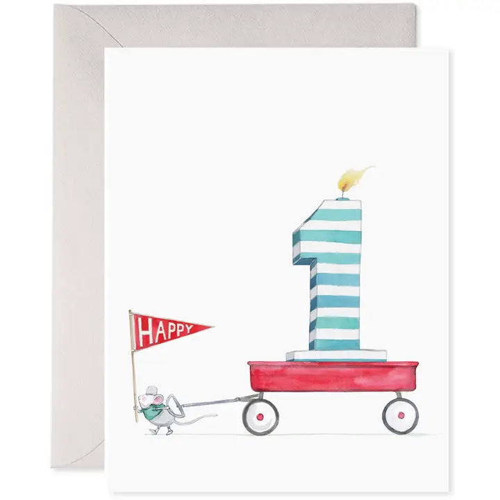 Greeting Card | 1st Birthday Card | E. Frances Paper