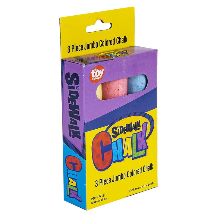 Box of Sidewalk Chalk with colorful packaging on a white background