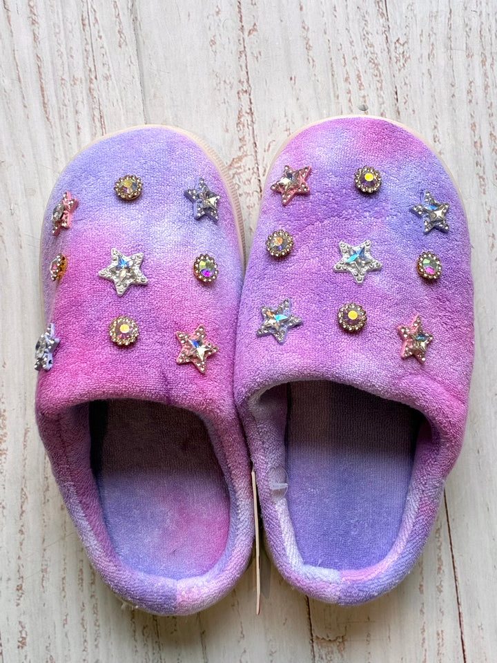Shoes | Purple Ombre Star Charm Slippers | Bari Lynn Accessories