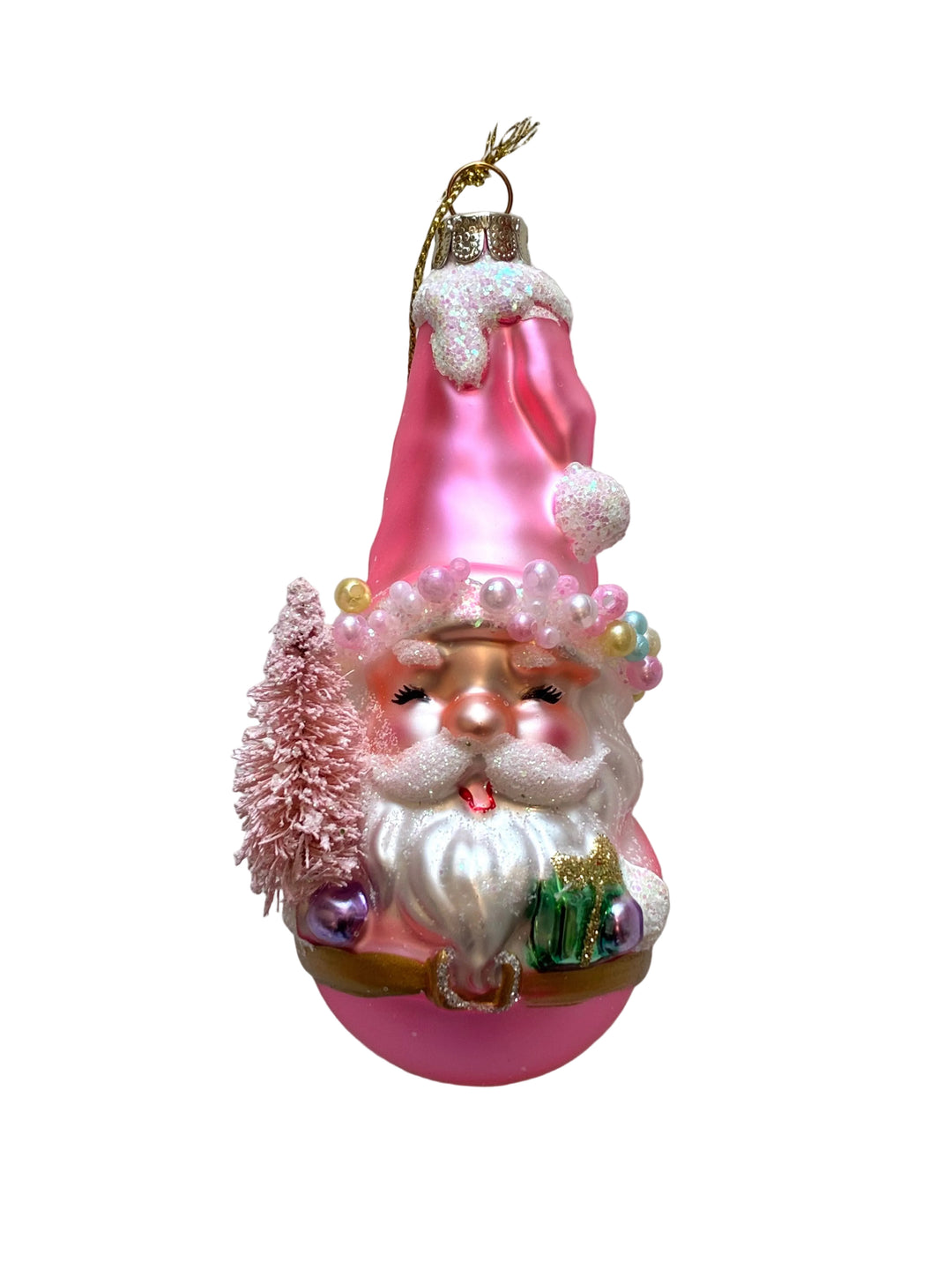 Holiday Ornaments | Santa on Ball Christmas Ornament - Assorted | One hundred 80 degrees