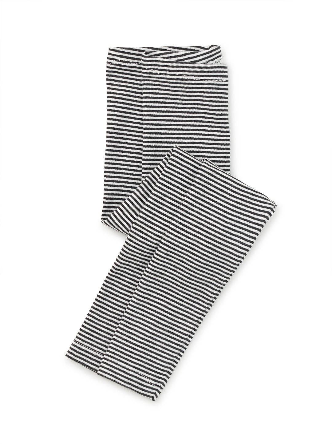 Black and white striped leggings on a white background