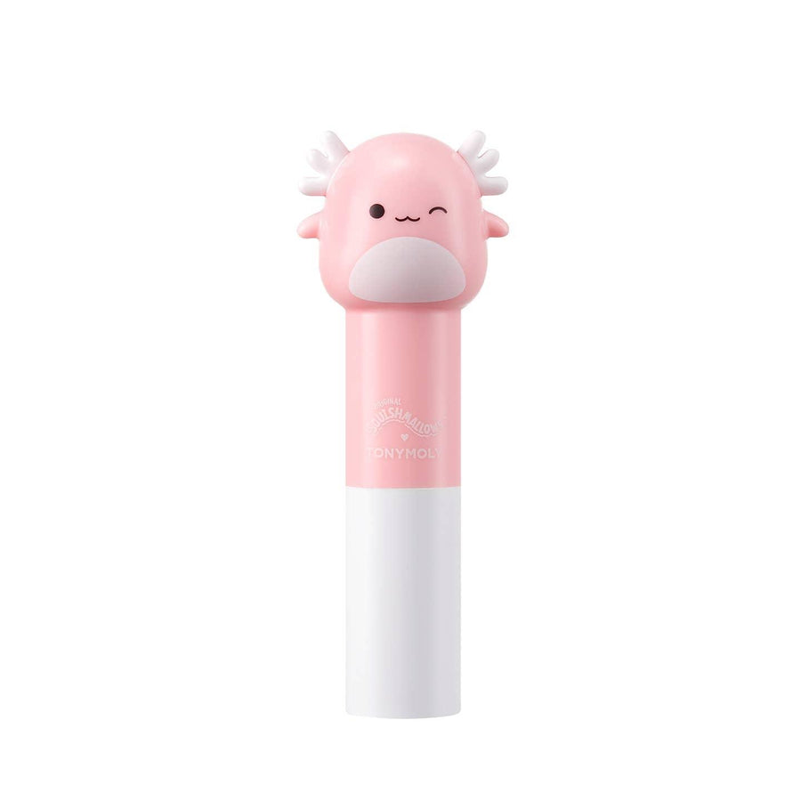 squishjmallows lip treatment stick with pink archie squishmallow