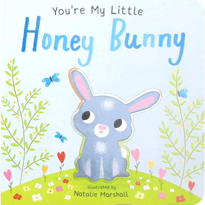 board book with a bunny on the cover and it is titled "Honey Bunny"