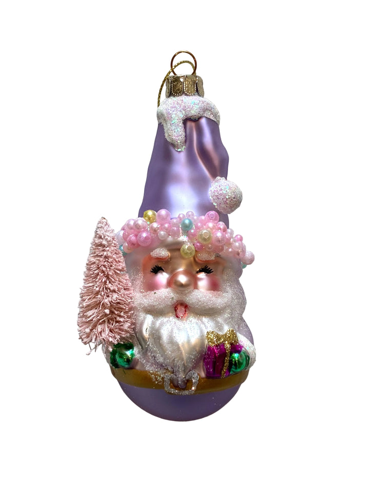 Holiday Ornaments | Santa on Ball Christmas Ornament - Assorted | One hundred 80 degrees