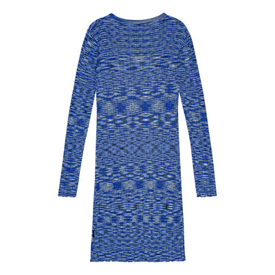 Camille Long Sleeve Dress in Blue Mouline Print for Tweens Sizes 7-14