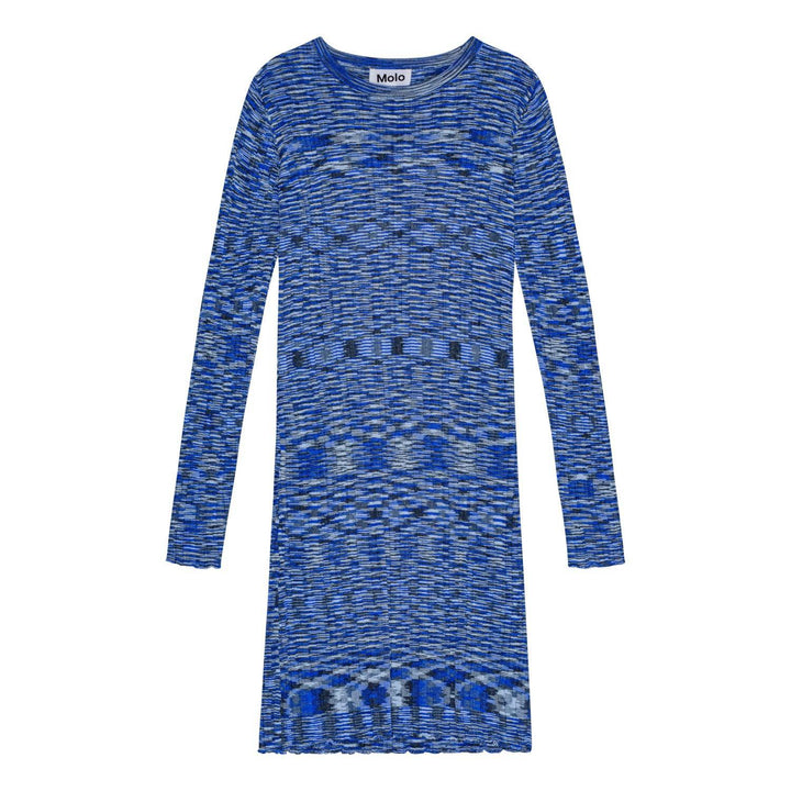 Camille Dress in Blue Mouline Print for Tweens Sizes 7-14