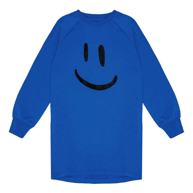 Carola Lapis Blue Sweatshirt Dress for Girls in Molo